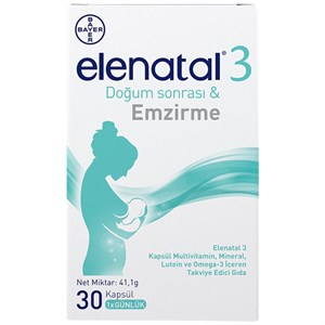 Elenatal 3 Takviye Edici Gıda 30 Tablet