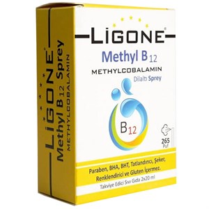 Ligone Methyl B12 Methylcobalamin Dilaltı Sprey 2x20 ML