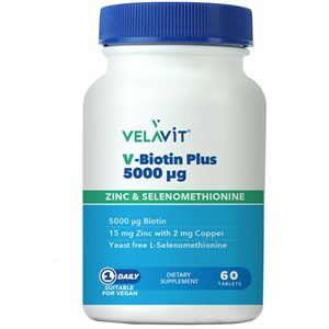 Velavit V Biotin Plus 5000 mcg 60 Tablet